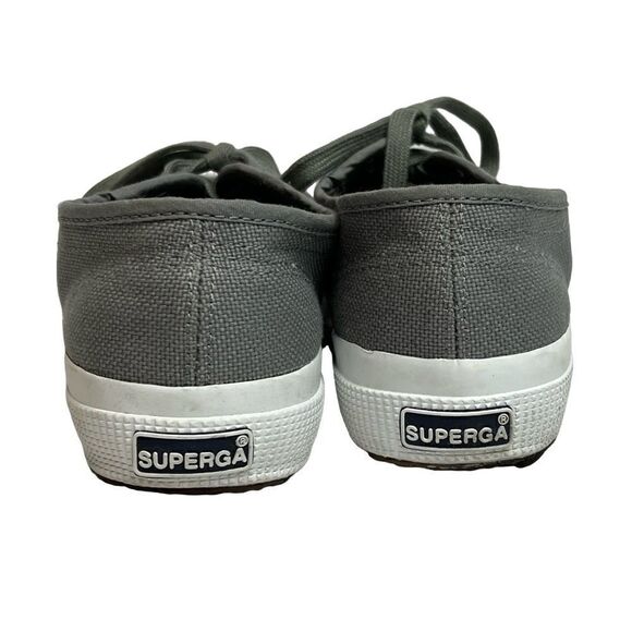 Superga gray classic canvas low top sneakers size 7 - Picture 3 of 16